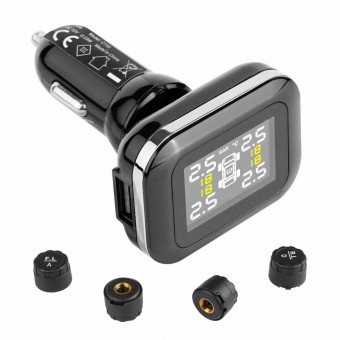 OEM SZCTYJCXT4LWNUNY8V9 Kit extern pentru monitorizare presiune, temperatura roti, LCD, 12 V DC, 0.5-6 Bar