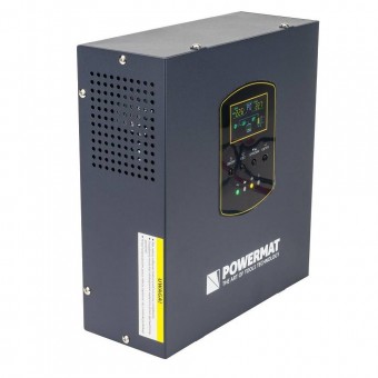Powermat PM1221 UPS pentru centrale termice, 800VA / 500W, unda sinusoidala pura, 2 prize Schuko
