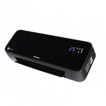 Powermat PM1250 Aeroterma de perete ceramica, Telecomanda, 0 / 1000 W / 2000 W, LCD, termometru, Timer, Negru