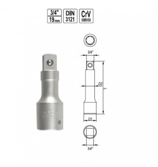 Prelungitor 3/4 x100mm, YT-1340 YATO