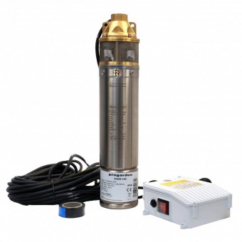 ProGarden 457004SKM100 ProGARDEN 4SKM100 Pompa submersibila 1, 750W, apa curata, 50L/min, 55m, flansa cupru - 6960270341330