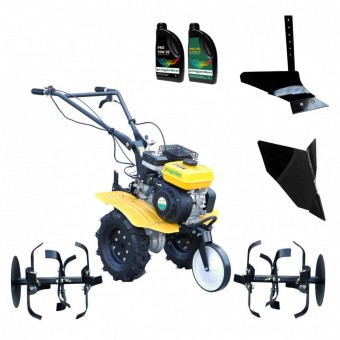 ProGarden PAC703B ProGARDEN Pachet Campo 703 Motocultor 7CP + Plug simplu + Plug bilonat/rarita + 2L Ulei