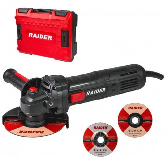 Raider 020151 Polizor unghiular 125mm, 900 W, LCD, negru , viteza reglabila