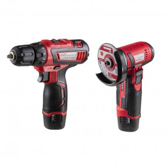 Raider 030168 Surubelnita electrica si Polizor unghiular, cu acumulator, Raider 