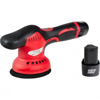 Raider 030171 Masina polisat 12V, 125 mm cu acumulator, 2x2Ah,turatie reglabila 