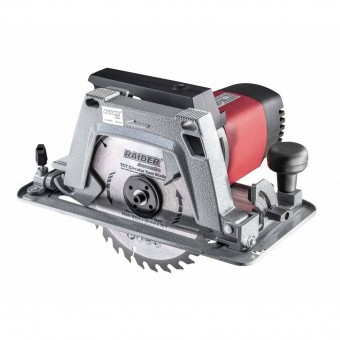 Raider 052130 Fierastrau circular, montabil pe banc de lucru, 1800 W, Taiere la unghi, diametru disc 200 mm