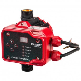 Raider 070190 Presostat de control pompa 2.2kW, 1, Digital, Max.15bar