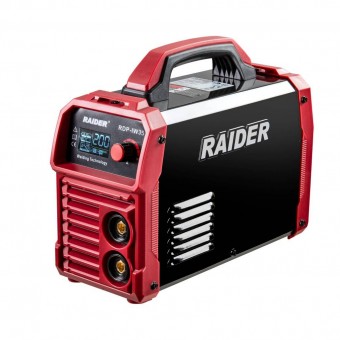 Raider 077235 Aparat de sudura inverter Raider 20-200 A, diametru electrod 1.6 â€“ 5 mm