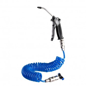 Raider 089803 Set pistol pentru suflat cu furtun 5m spiralat 1/4 
