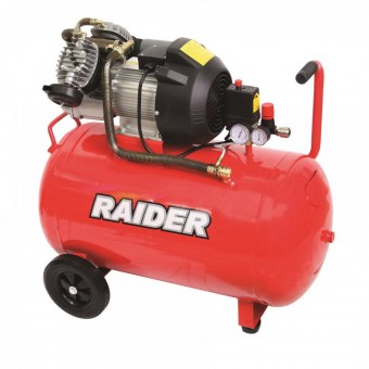 Raider 120107/ Compresor cu 2 pistoane, Raider RD-AC03, 2200W, 100L