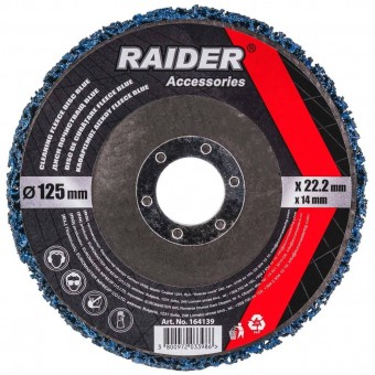 Raider 164139 Disc curatare vopsea Blue 125x22.2x14mm