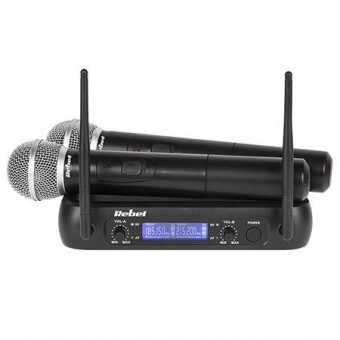 Rebel LEC-MIK0141 Set doua microfoane vhf rebel