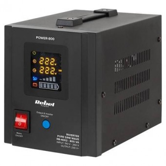 Rebel LEC-RB-4002 Ups centrale termice sinus pur 800va 500w 12v rebel