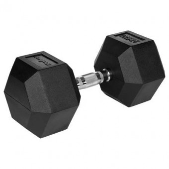 Rebel LEC-RBA-2325-27.5 Gantere dumbbell hex fonta cauciucata 27.5kg rebel acti