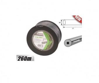 Rezerva fir trimmer si motocoasa cu insertie metalica 2.4mmx260m, Raider