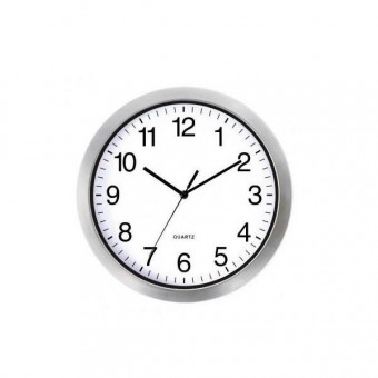 SAL so-SWC 30 Ceas de perete Sal SWC 30, cadran mare, argintiu, diametru 30 cm