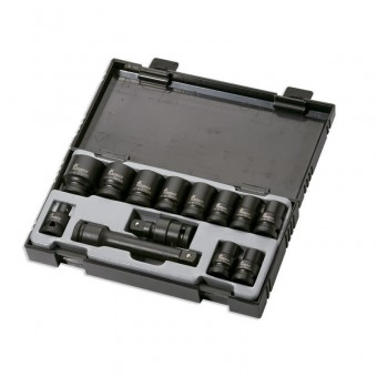 Set 13 chei tubulare de impact, JBM JB-52341, 1/2, 10-24 mm, adaptor, prelungitor, Hex