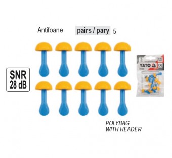 Set antifoane, 5buc., YT-7453