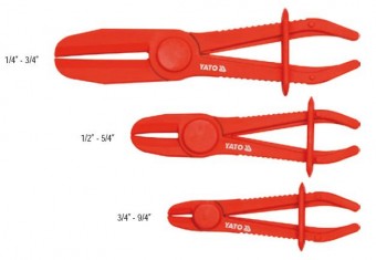 Set 3 clesti din plastic pentru furtun auto, YATO, YT-0840