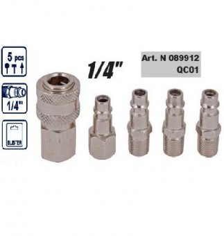 Set conectori pentru compresor, Raider QC01