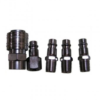 Set conectori pentru scule pneumatice 5 buc, Geko G01580