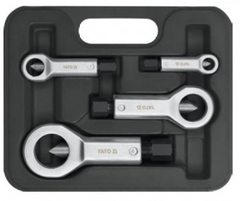 Set dispozitive pentru spart piulite 4 buc., CrV, YATO, YT-0585