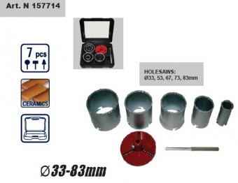 Set freze diamantate 5 buc. 33, 53, 67, 73, 83mm, RAIDER
