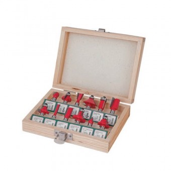 Set freze profilate pentru lemn 12 buc. ax 8mm, Raider
