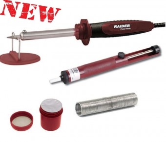 Set lipire cu accesorii 40W, Raider 076406
