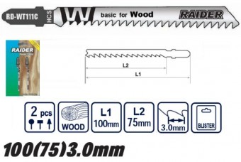 Set panze lemn ferastrau pendular 2Buc., Raider