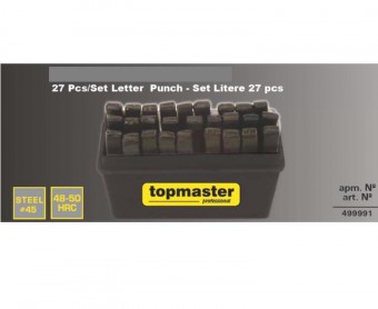 Set poansoane litere 8mm, TopMaster