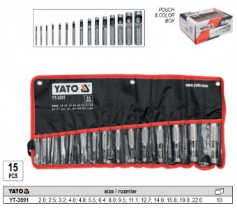 Set preducele 2-22, YATO, YT-3591