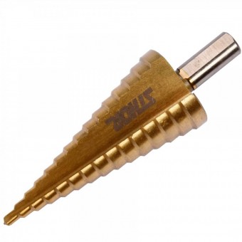 Sthor 22613 Burghiu pentru metal, in trepte, Sthor 22613, dimensiune 4-39 mm, HSS