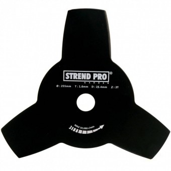 Strend Pro SK-1130097 Disc metalic stea pentru motocoasa, Strend Pro TT-BC415/520, dimensiune 255x1.6 mm