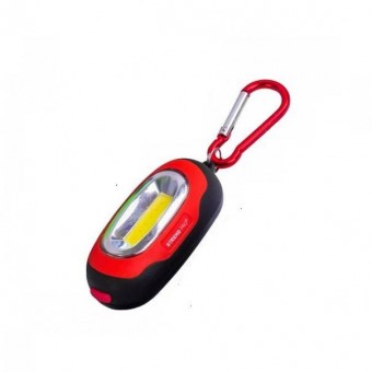 Strend Pro SK-2172762 Lanterna breloc cu carabina Strend Pro, 3 moduri de iluminat, Led, carabina, 70x34x24 mm