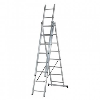 Strend Pro SK-251068 Scara aluminiu pliabila, 3x8 trepte, 2.30-5.10 m, Strend Pro Classic CLT3