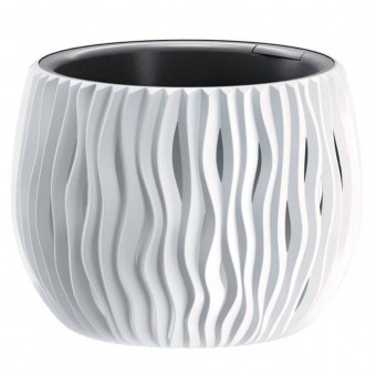 Strend Pro SK-255002 Ghiveci decorativ Strend Pro Sandy Bowl, Alb, 238x161 mm