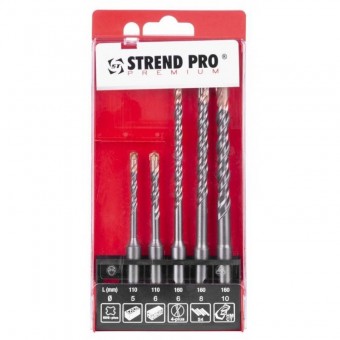 Strend Pro SK-4200287 Set 5 burghie SDS Plus Strend Pro Premium SD051, dimensiune 5,6,8,10mm