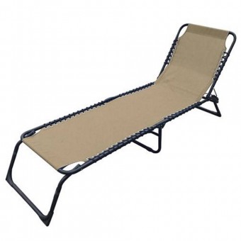 Strend Pro SK-802194/ Sezlong pliabil Strend Pro GRENADA, 190x60x24 cm, maro, max. 120 Kg