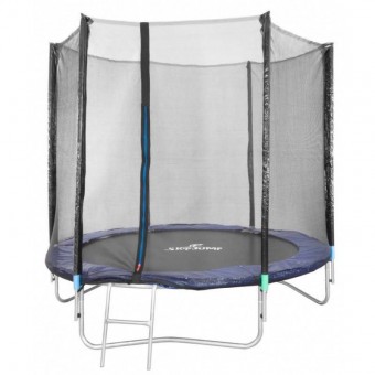 Strend Pro SK-802490/ Trambulina Skipjump GS08, 244cm, plasa de protectie, scara de acces, maxim 100 KG, 42 arcuri 