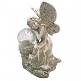 Strend Pro SK-8090616 Lampa solara Strend Pro Angel, 15x12x22 cm, 1 LED, AA, ceramica