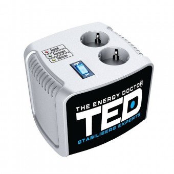 Strend Pro TED-AVR1000 Stabilizator tensiune automat Ted Electric TED-AVR1000, 1000VA, Unda sinusoidala pura, Servo