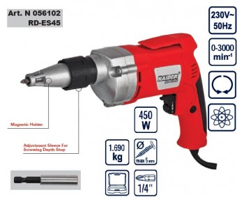 Surubelnita electrica pentru rigips 620 W, Raider RD-ES45  