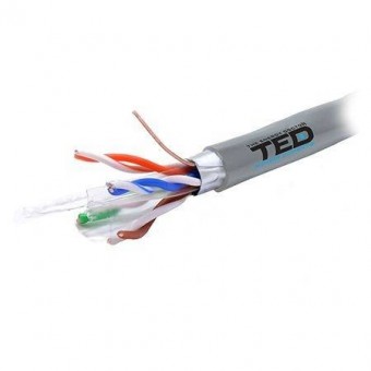 Ted Electric LEC-KAB-TED6 Cablu ftp cat 6 cupru 0.52mm 305m ted electric