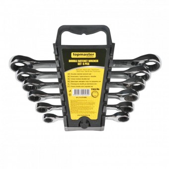 topmaster 231900 Set chei inelare cu clichet Topmaster 231900, 6 buc, 8-19 mm, Cr-V