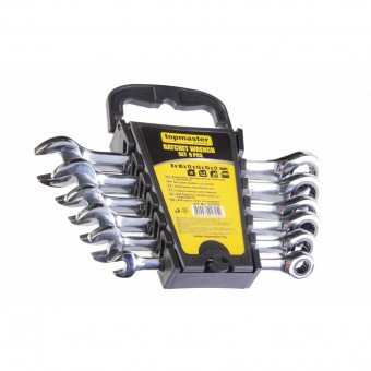 topmaster 231970 Set chei combinate cu clichet 8-17mm, 6 bucati