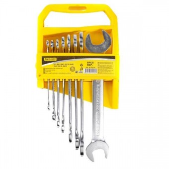 topmaster 235121 Set 8 chei fixe duble Topmaster 235121, Crom Vanadiu, 6-22mm 
