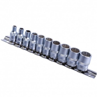 topmaster 331610 Set 10 chei tubulare Topmaster 331610, Crom Vanadiu, 1/4, 4-13 mm