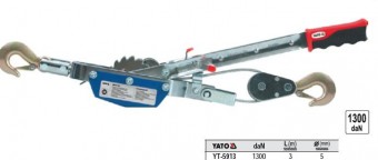 Troliu cu cablu orizontal  1.3 tone, Yato YT-5913