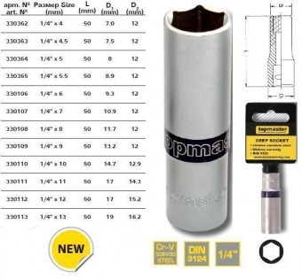 Tubulara adanca de 6mm in 12 puncte, TopMaster